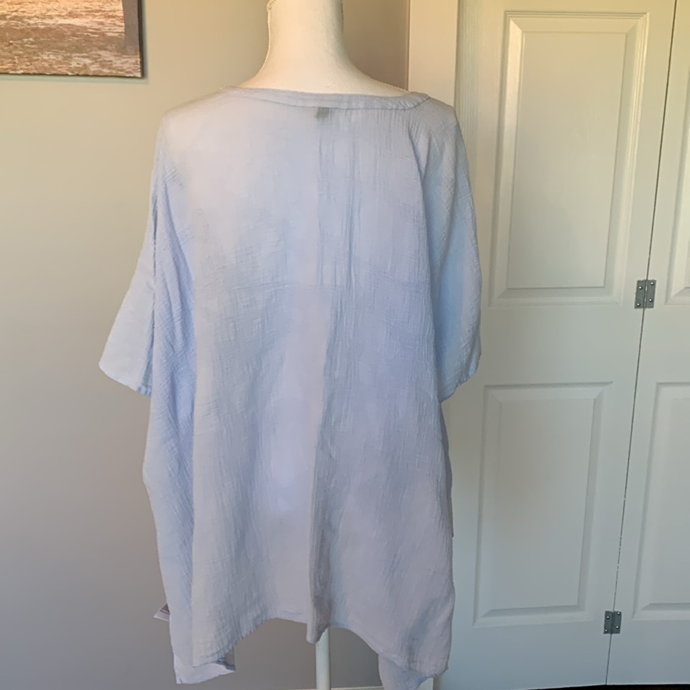 Banana Republic oversized swimsuit cover up light blue size M/L - Picture 4 of 6